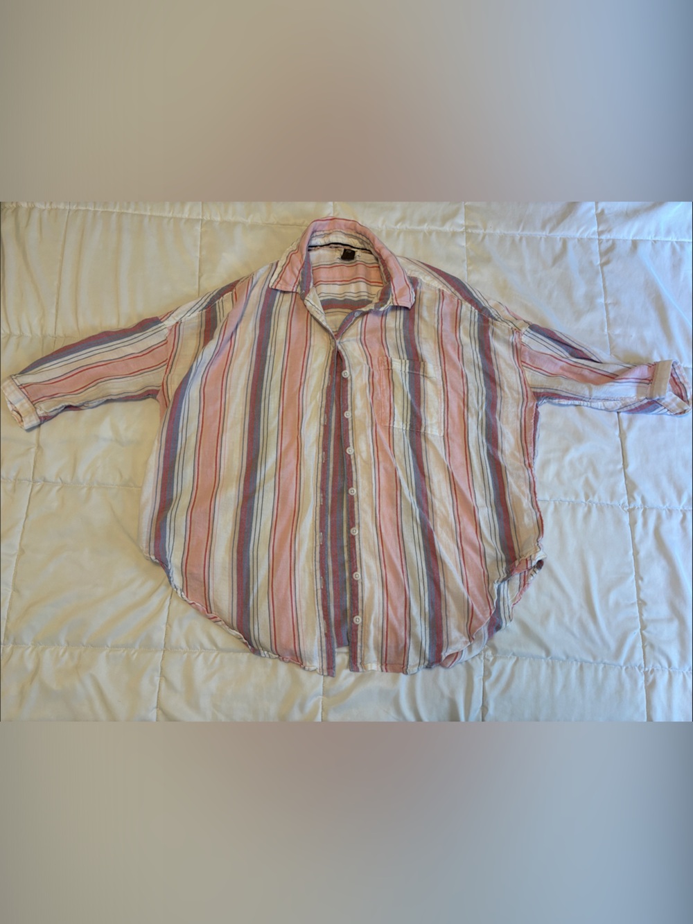 Anthropologie Striped Button-Down Shirt